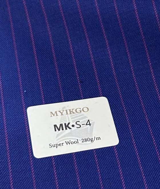 Blue W/Purple Pinstripe