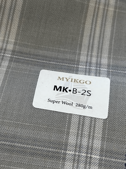 Gray Check W/White Accent